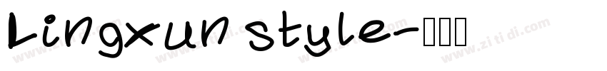 Lingxun style字体转换